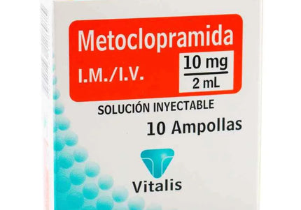 Metoclopramida 10 Mg/2 Ml 10 Ampollas Vt