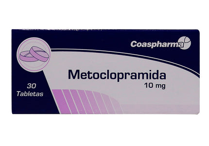 Metoclopramida 10 Mg 30 Tabletas Coa