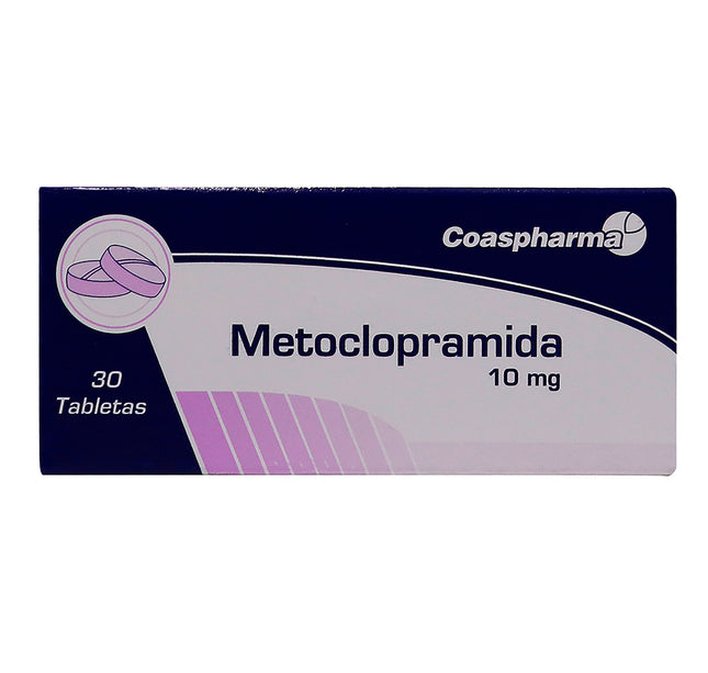 Metoclopramida 10 Mg 30 Tabletas Coa
