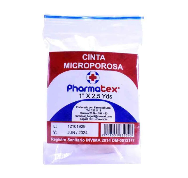 Micropore Pharmatex Piel 1 X 2.5 Yardas