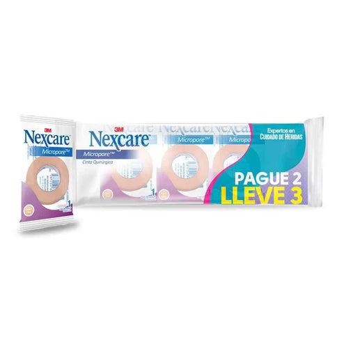 Micropore Piel 1Pul (24X3) Pague 2 Pak Lleve 3Pak