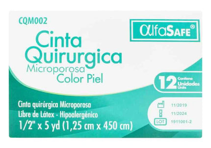 Microporoso Alfa Piel 1/2X5 Y 12 Und