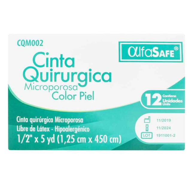 Microporoso Alfa Piel 1/2X5 Y 12 Und