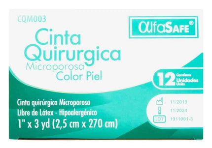 Microporoso Alfa Piel 1X3 Y.12 Unds