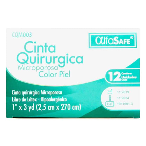 Microporoso Alfa Piel 1X3 Y.12 Unds