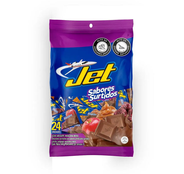 Chocolatina Jet Surtido 24 Unidades