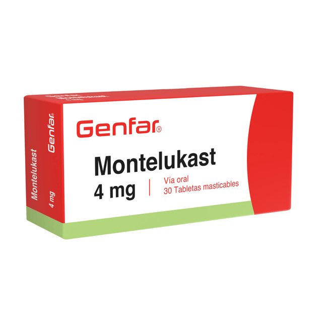 Montelukast 4 Mg 30Tabletas Gf