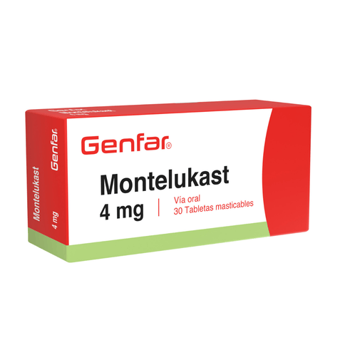 Montelukast 4 Mg 30Tabletas Gf