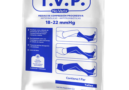 Media Unisex Novarix 18-22 Mmhg Blanco Xl