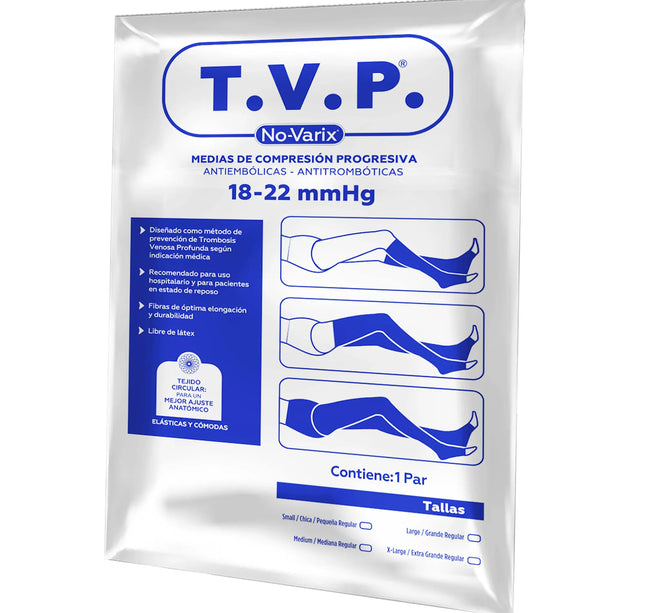 Media Unisex Novarix 18-22 Mmhg Blanco Xl
