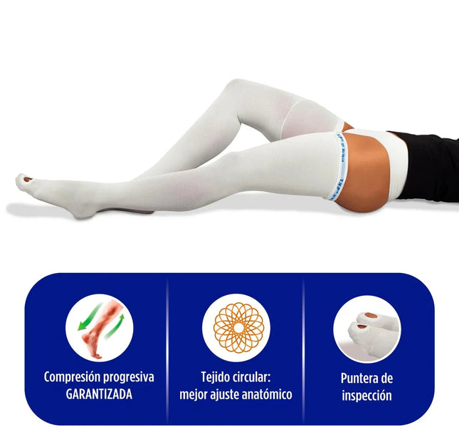 Antiemb Muslo Novarix 18-22Mmhg Blan T.L