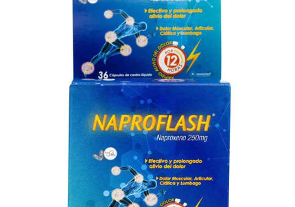 Naproflash 250 Mg 36 Capsulas