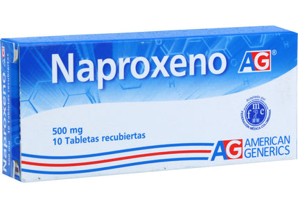 Naproxeno 500 Mg 10 Tabletas Ag