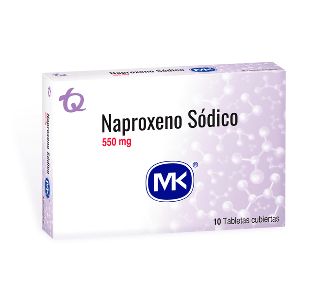 Naproxeno 550 Mg 10 Tabletas Mk