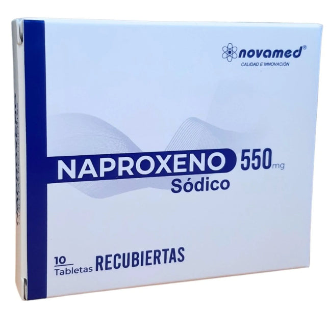 Naproxeno Sodico 550 Mg 10  Tabletas Recubiertas