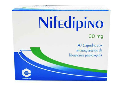 Nifedipino 30 Mg 30 Capsulas Expofarma