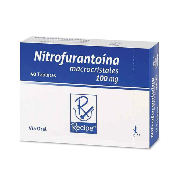 Nitrofurantoina 100 Mg 40 Tabletas Recubiertas