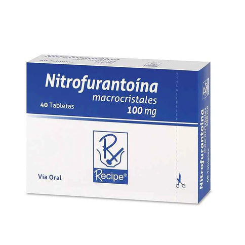 Nitrofurantoina 100 Mg 40 Tabletas Recubiertas