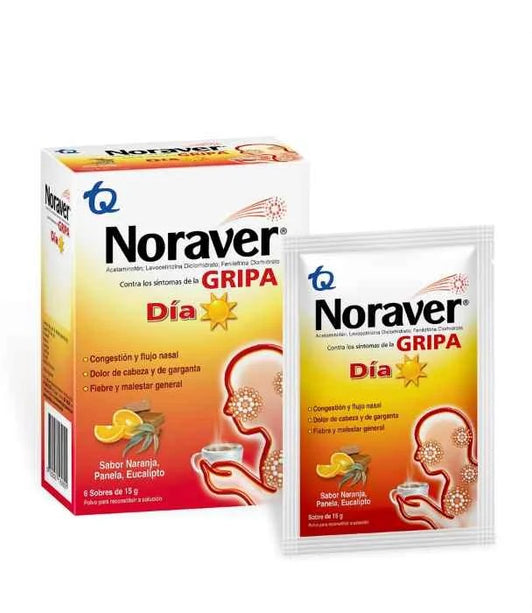 NORAVER G CONTRA LA GRIPA 8 CAPSULAS