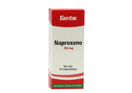 Naproxeno 250 Mg 10 Capsulas Gf
