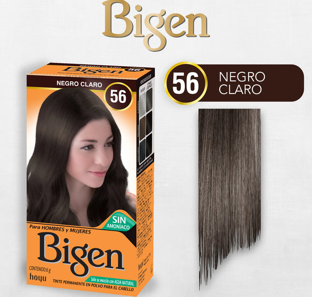 Bigen 56 Negro Claro 6 Gr