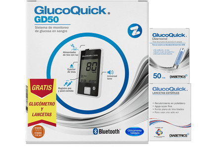 Tiras Reactivas Glucoquick 50 Gratis Lancetas 50