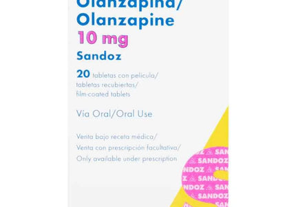 Olanzapina 10 Mg 20 Tabletas Sandoz