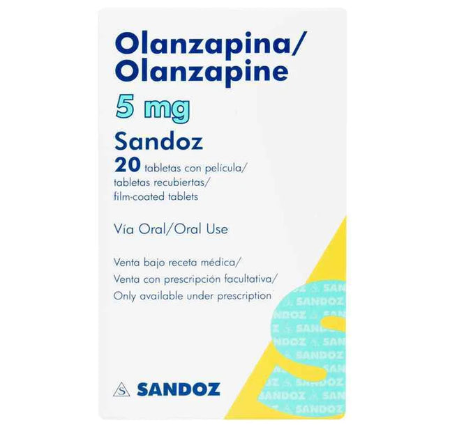 Olanzapina 5 Mg 20 Tabletas Sandos