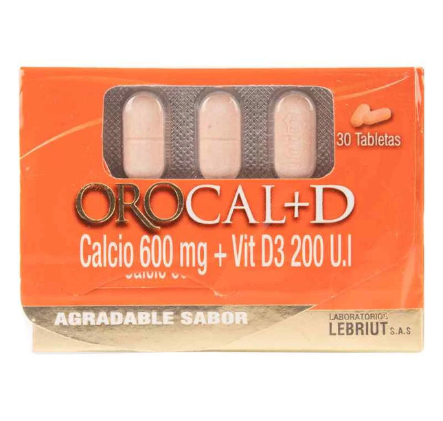 Orocal D 30 Tabletas Masticables