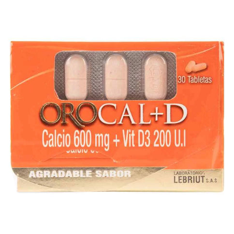 Orocal D 30 Tabletas Masticables
