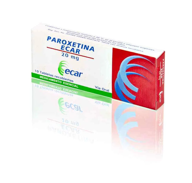 Paroxetina 20 Mg 10 Tabletas Ecar