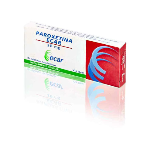 Paroxetina 20 Mg 10 Tabletas Ecar