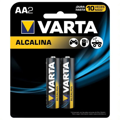 Pila Varta Alkalina AA 2 Unidades