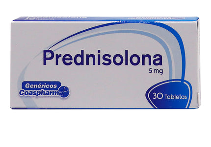 Prednisolona 5 Mg 30 Tabletas Coa