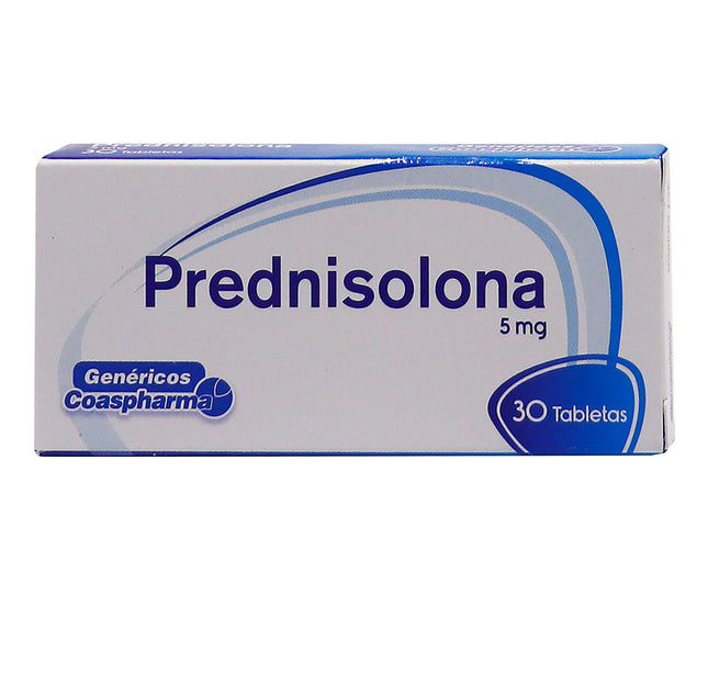 Prednisolona 5 Mg 30 Tabletas Coa