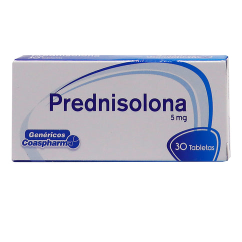 Prednisolona 5 Mg 30 Tabletas Coa