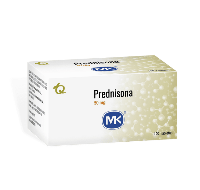Prednisona 50 Mg 100 Tbs Mk A