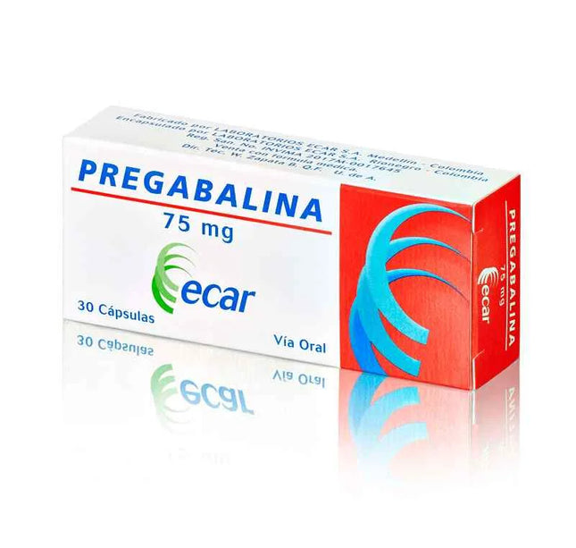 Pregabalina 75 Mg 30 Capsulas Ecar