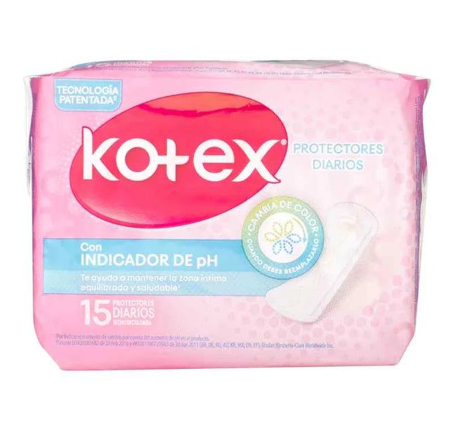 Protector Kotex Diario Indicador de Ph Bolsa 15Und