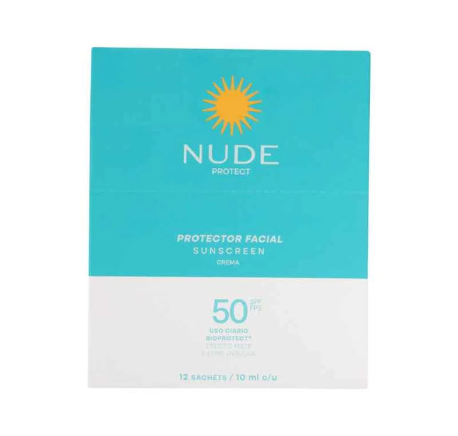 Protector Nude Facial Primer Con Color Fps50 12 Sobres10 Ml