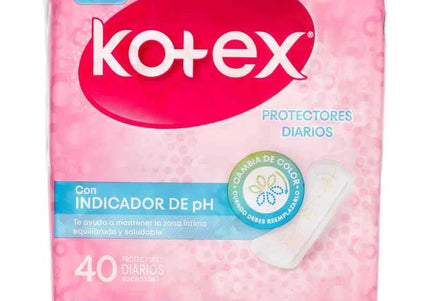 Protector Diarios Kotex Indicador Ph 40 Unds