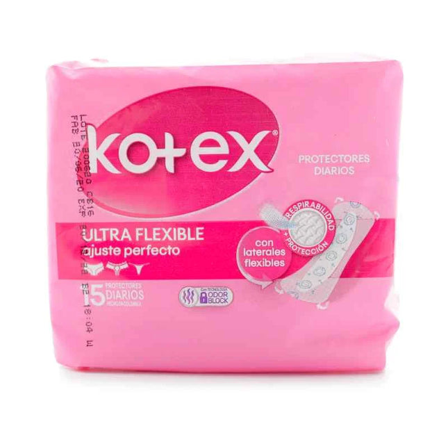 Protector Kotex Femeninos Ultra Flexible 15 Und