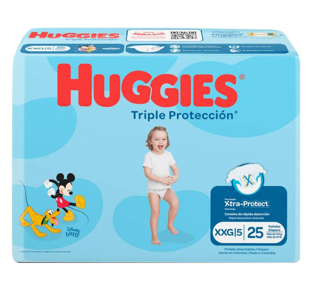Pañales Huggies Triple Proteccion Etapa Xxg 25 Und