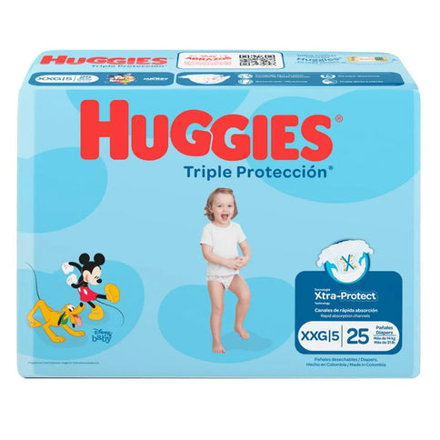 Pañales Huggies Triple Proteccion Etapa Xxg 25 Und
