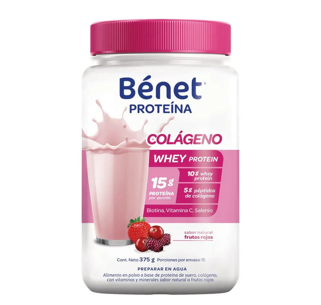 Proteína Benet Colágeno Frutos Rojo 375G