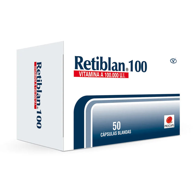 Retiblan 100 Mg 50 Capsulas