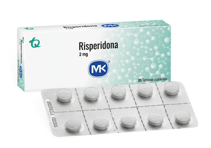 Risperidona 1 Mg 20 Tabletas Mk P9045