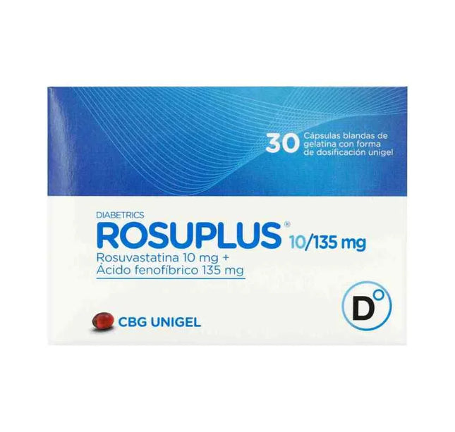 Rosuplus 10/135 Mg 30 Capulas Unigel