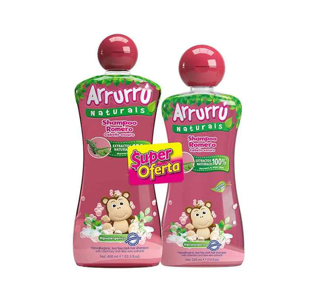 Champoo Arrurru Naturals Romero 400 ml +Champoo Romero 220 ml