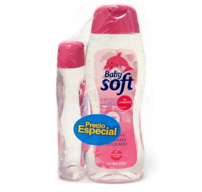 Shampoo Baby Soft Cuidado Delicado 400 Ml+200 Ml